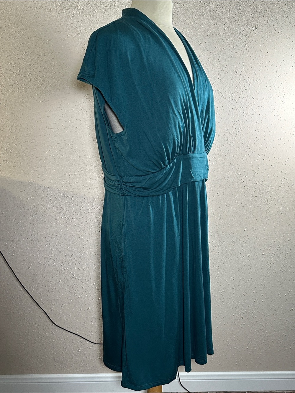 Soma Serenity Short Bra Dress Deep Teal Women’s size XXL NEW Built in Bra - Picture 3 of 13